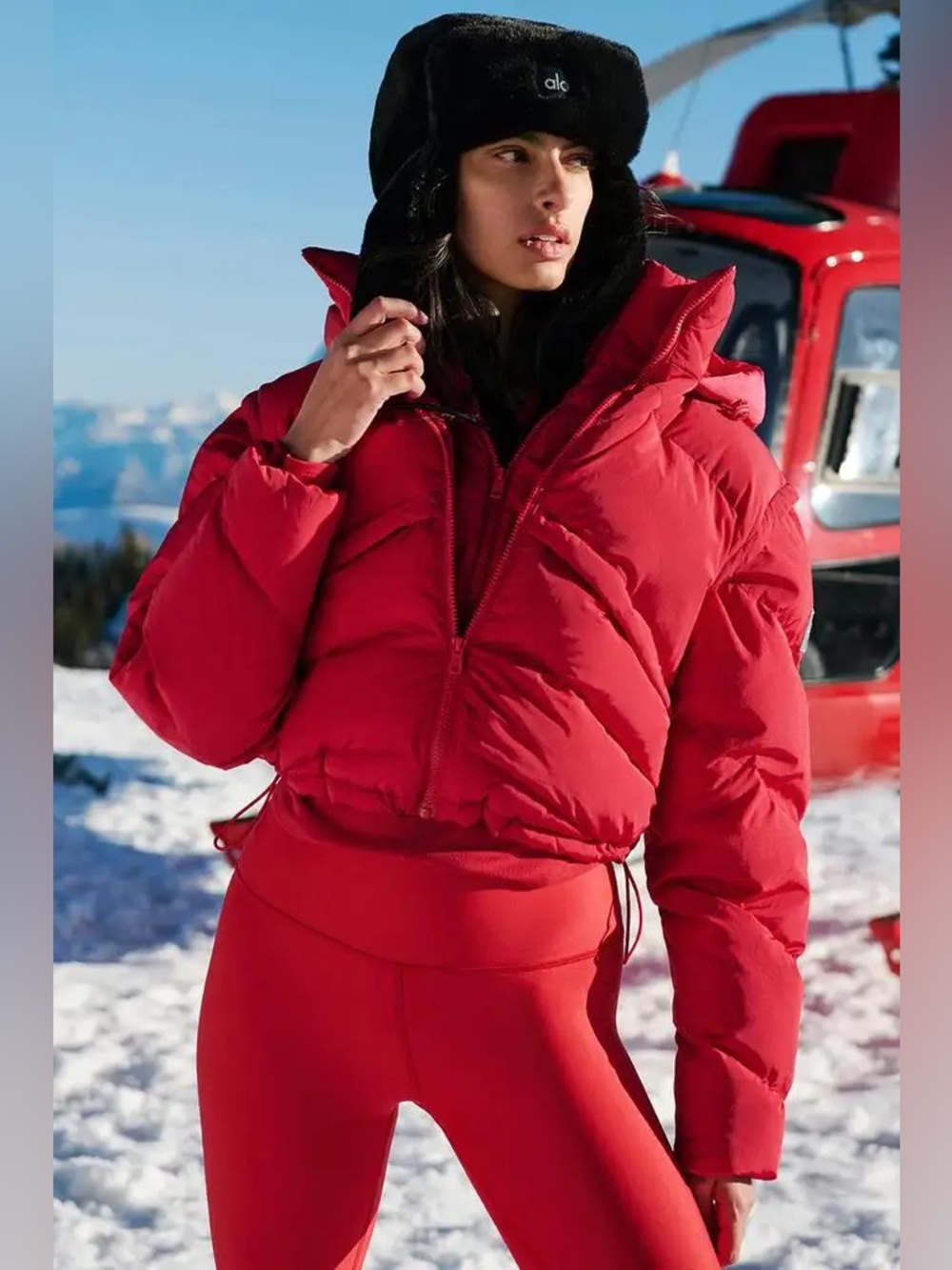 ALO YOGA | ✨NEW✨ Glacier Puffer in Bold Red